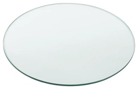 Стъклен плот за маса, камина , защитно стъкло,  Ø 400 x 8 mm