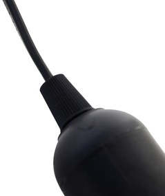 Комплект за окачване 6 черни патронника с крушки A60 - Move