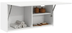 860085 vidaXL Стенен шкаф за баня, бял, 80x25x40 см, инженерно дърво