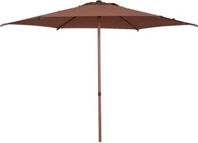 Прав накланящ се чадър Hesperide Soya, 2.7 m - Махагон
