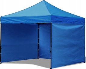 Тристенна парти палатка без прозорци Черен 3m x 3m