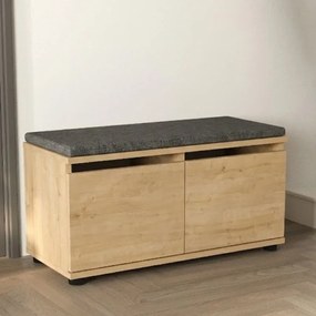 Шкаф за обувки Twain TopMebel меламин за 8 чифта в цвят сапфирен дъб 80x35x42cm