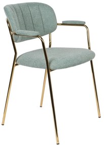 Светлозелени трапезни столове в комплект от 2 Jolien - White Label