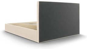 Бежово кадифено двойно легло , 160 x 200 cm Juniper - Mazzini Beds