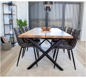 Тъмносиви трапезни столове в комплект 2 бр. Moseby – Bonami Essentials