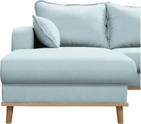 Светлосин ъглов диван (ляв ъгъл) Beata - Ropez