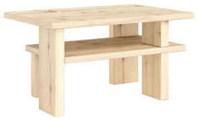 Масичка за кафе от масивен бор в естествен цвят 45x68 cm Japan – Karup Design