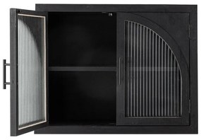 Черна висяща витрина от масивна ела 62x49x23 cm Lario – Bloomingville