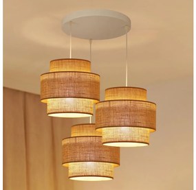 Brilagi - Полилей SPACE YUTE 3xE27/15W/230V бежово/бяло