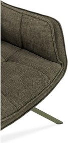 Зелени тапицирани трапезни столове в комплект 2 бр. Keiko – Marckeric