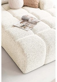 Кремав разтегателен модулен ъглов диван с място за съхранение (десен ъгъл) Lulu – Miuform