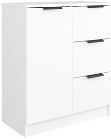 811079 vidaXL Сайдборд, бял, 60x30x70 см, инженерно дърво