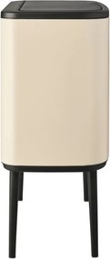 Кош за боклук Brabantia Bo Touch 1005547, 11+23 л, Плавно и безшумно отваряне, Голям отвор, Бежов