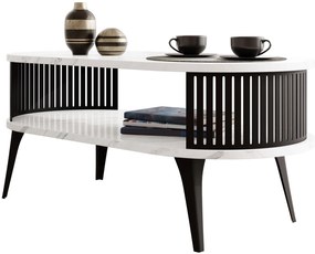 Холна маса Roenni II-Бял мрамор