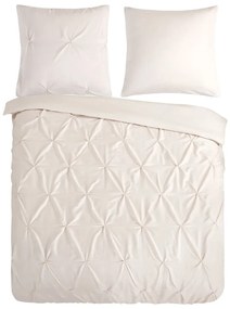 Кремаво двойно удължено спално бельо от микрофибър 200x220 cm Pure Elegance – Good Morning