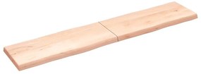 363915 vidaXL Плот за маса 200x40x(2-6) см необработено масивно дърво жив ръб