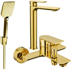 Mexen Alfa R62 комплект за вана, златен - 745713R62-50