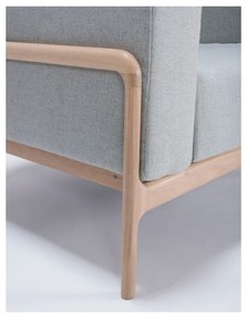 Фотьойл от дъбово дърво със синьо-сива текстилна седалка Fawn - Gazzda