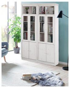 Бяла витрина от масивен бор 148x223 cm Anita – Støraa