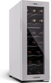 Klarstein Shiraz 18 Uno, охладител за вино, 2 зони, 53 л/18 бутилки, 5-18 / 5-18 °C, сензорно управление