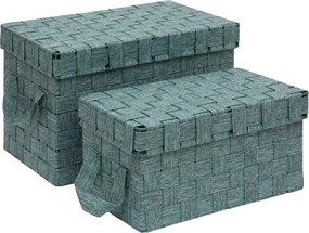 Сет кутии 5five Lise, Правоъгълни, 2 бр - Зелен