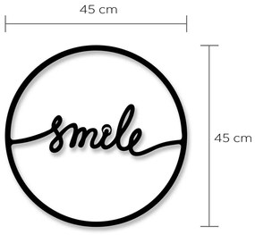 Метална декорация за стена , ⌀ 40 cm Smile - Homitis