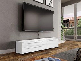 TV шкаф Realm 1D2S-дължина: 150 cm-бял