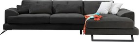 Тъмносив ъглов диван (десен ъгъл) Frido - Balcab Home