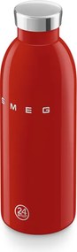 Термо бутилка SMEG Clima 50's Style WBF01RD, 500 мл, Херметично затваряне, Двустенна, Неръждаема стомана 18/8, Червен