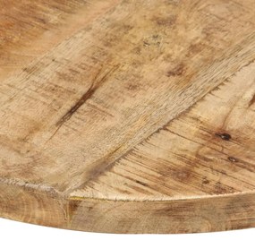 286004 vidaXL Плот за маса, мангово дърво масив, кръгъл, 25-27 мм, 40 cм