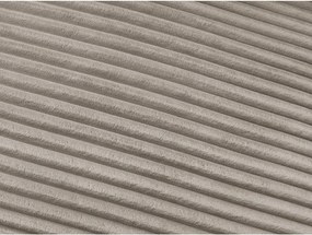 Кафяво-сив диван за ежедневно спане/сгъваем от рипсено кадифе 220 cm Hugo – Bobochic Paris