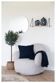 Тъмносиньо одеяло от рециклиран памук 130x170 cm Santos – House Nordic