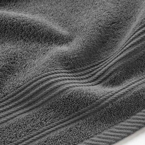 Тъмносива памучна кърпа от тери 30x50 cm Tendresse – douceur d'intérieur