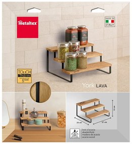 Дървен органайзер за подправки York – Metaltex