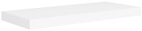 323811 vidaXL Окачен стенен рафт, бял, 60x23,5x3,8 см, МДФ