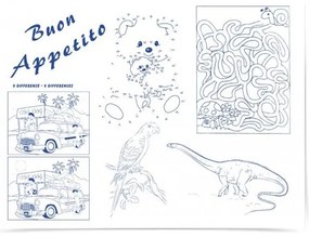 Хартиена подложка за хранене и рисуване 33x44см "BIMBI KIDS" ПАКЕТ 250бр LUNI PAPER-(TBB90) - Horecano