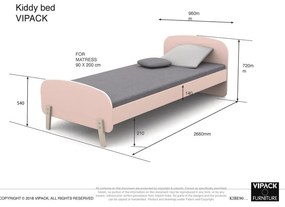 Детско легло Mint , 200 x 90 cm Kiddy - Vipack