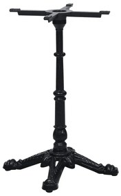 325433 vidaXL Крак за бистро маса черен 52x52x72 cm чугун