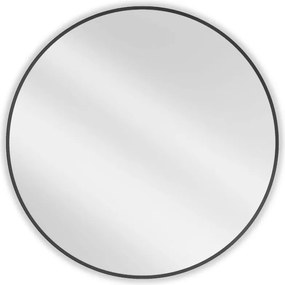 Mexen Loft кръгло огледало за баня 90 см, черна рамка - 9850-090-090-000-70