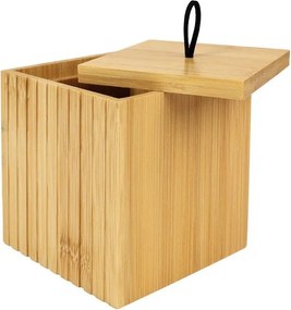 Бамбуков органайзер за баня за памучни тампони в естествен цвят Hanoi – douceur d'intérieur