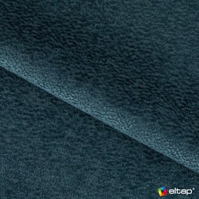 Синьо двойно легло 140x200 cm тапицирано с място за съхранение с включена подматрачна рамка Dizzle – ELTAP