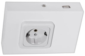 Eglo 94665 - Контакт за под кухненски шкаф SCHUKO вкл. USB TAXANO