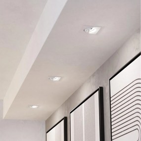 Eglo 902328-КОМПЛЕКТ 3xLED Вградено таванно осветително тяло SALICETO LED/6,4W/230V 8,8x8,8cm бяло