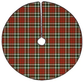 Червен памучен кръгъл килим за под елха, подходящ за пране ø 133 cm Classic and Checkered – Butter Kings