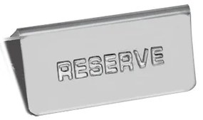 Иноксова табелка "RESERVE" 12x6см BR(MI02) - Horecano