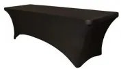 Horecano - Еластан за кетъринг маса 180x76xH73,5см ЧЕРЕН (HQT-Z180-B)