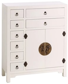 Бял висок скрин 73x90 cm Oriente – Ixia