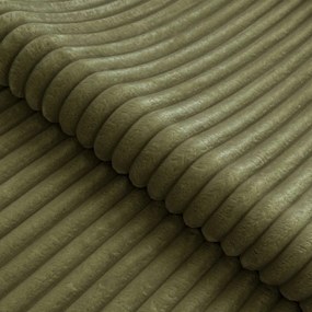 Зелен ъглов диван от рипсено кадифе (ляв ъгъл L форма) Marbeya – Ropez