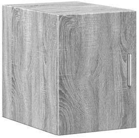 846094 vidaXL Стенен шкаф, сив сонома, 30x42,5x40 см, инженерно дърво