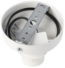 Таванна лампа с платнен абажур бял 35 см - Combi White